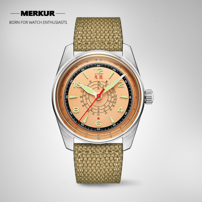 New MERKUR Sanggamryong Military Vintage  Watch Mechanical Mens Hand Watch retro
