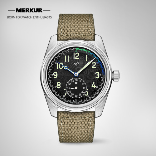 New Merkur Military 70s Super Luminouse dial Original design MERKUR Watch Chinese Vintage Enamel Dial
