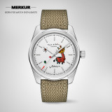 NEW MERKUR Handwinding Mechanical Children's cute casual watch Custom watch
