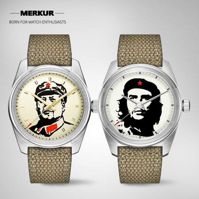 NEw Military 70s Original design Exquisite craftsmanship Handwind mechanical watch vinatge chinese Maozedong and Che Guevara Watch