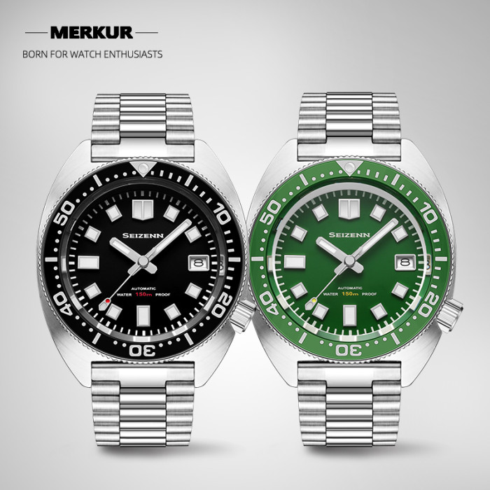 NEw SEIZENN Diver Watch 200M Homage Of Vintage  Men’s Automatic Japan Nh35 Sapphire Al Bezel MOD Watch