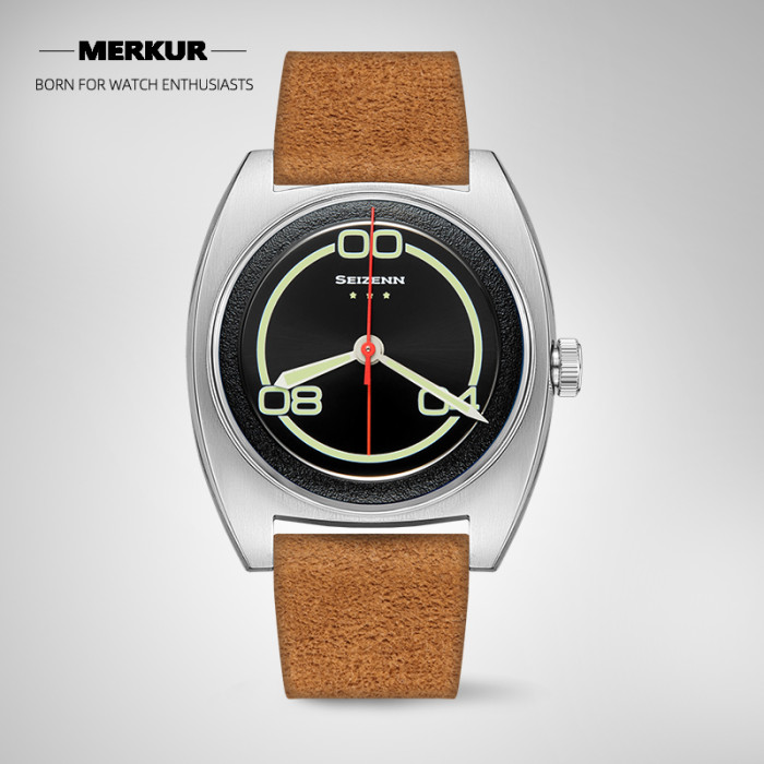 New Seizenn W10 WW2  retro Luminous casual manual mechanical watch steel Military watch Vintage Turtle case