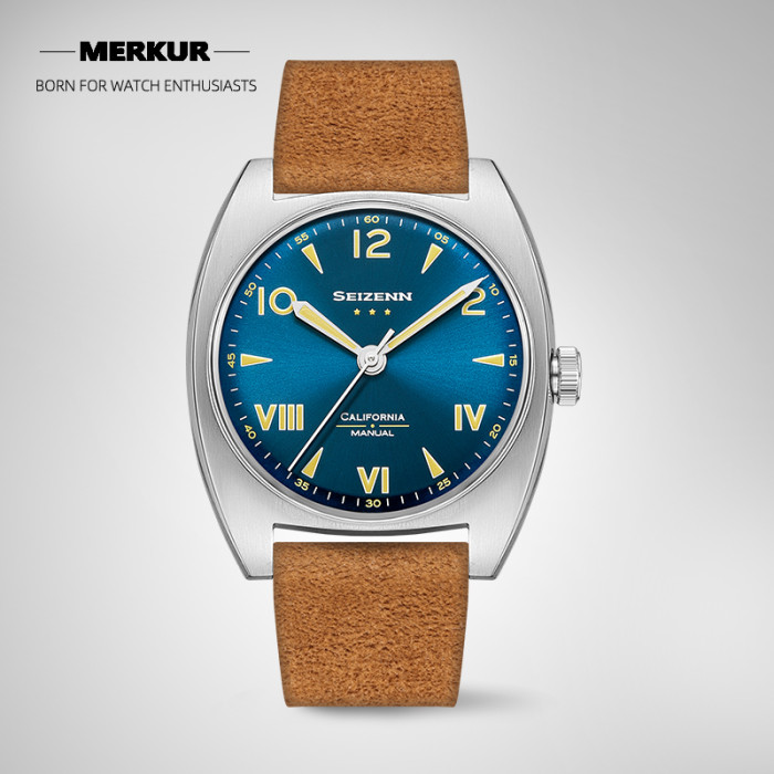 New Seizenn W10 WW2  retro Luminous casual manual mechanical watch steel Military watch Vintage Turtle case