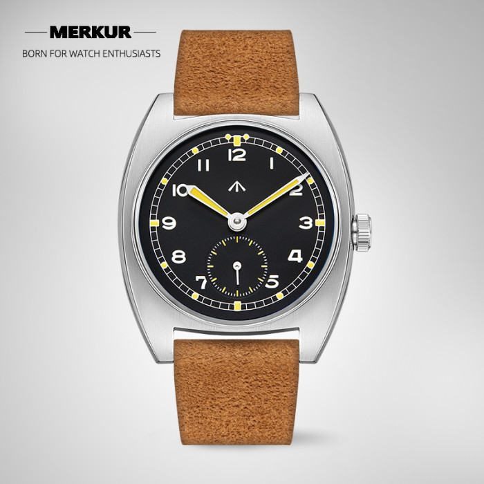 New Seizenn W10 WW2  retro Luminous casual manual mechanical watch steel Military watch Vintage Turtle case