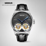 New Pierre Paulin genuine Double Tourbillon Manual Mechanical Watch Men's Luxury Formal Business