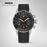 NEW MERKUR Pilot Handwinding Watch Vintage Inspired Mens chronograph watch For Mens Navitimer Airforce Fliger Watch
