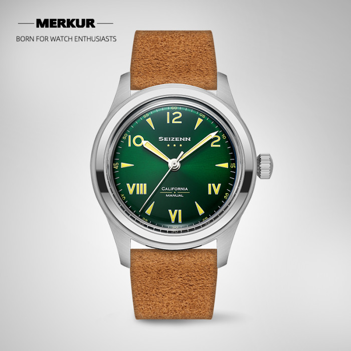 NEW Seizenn W10 California DIal retro Luminous casual manual mechanical watch steel Military watch Vintage