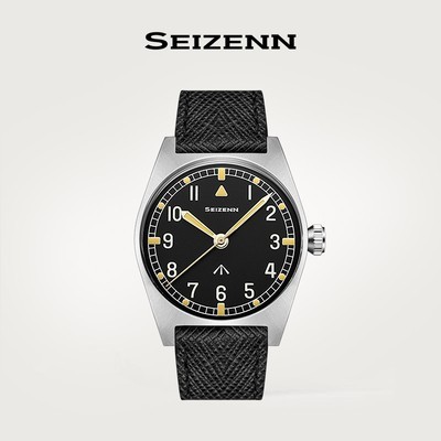 NEW Seizenn36MM vintage 6B case Military Dial retro Dirty Donzen Luminous casual manual mechanical watch steel Military watch Vintage