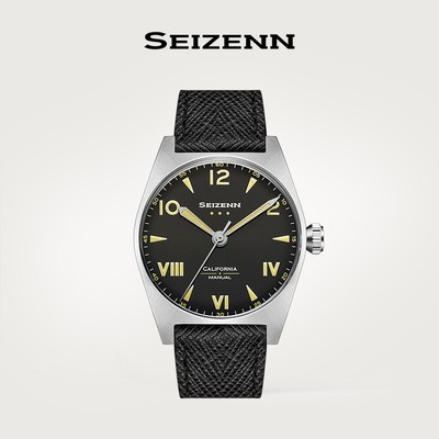 NEW Seizenn36MM vintage 6B case Military Dial retro Dirty Donzen Luminous casual manual mechanical watch steel Military watch Vintage