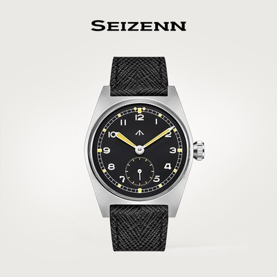 NEW Seizenn36MM vintage 6B case Military Dial retro Dirty Donzen Luminous casual manual mechanical watch steel Military watch Vintage