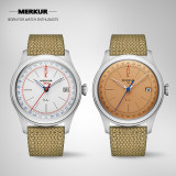 NEW MERKUR Date business LEVEE series Handwinding Watch casual watch 38MM hand wind Calendar