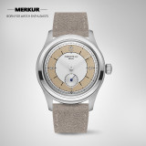 NEW Pierre Paulin business LEVEE series Handwinding Watch Sector Dial Salmon  silver dial  Vintage Casual Watch Mens