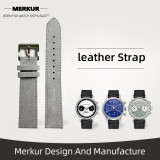 New MERKUR Watch Wild Leather Band Strap 20MM  From Merkur Military  water Resist For Mens Womens Watches Diver Chronograph Tourbillon Vintage Retro Pilot Watch Seagull 1963