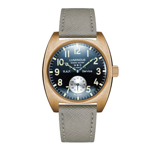 New Seizenn W10  WW2 bronze  retro Luminous casual manual mechanical watch steel Military watch Vintage Turtle case