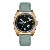 New Seizenn W10  WW2 bronze  retro Luminous casual manual mechanical watch steel Military watch Vintage Turtle case