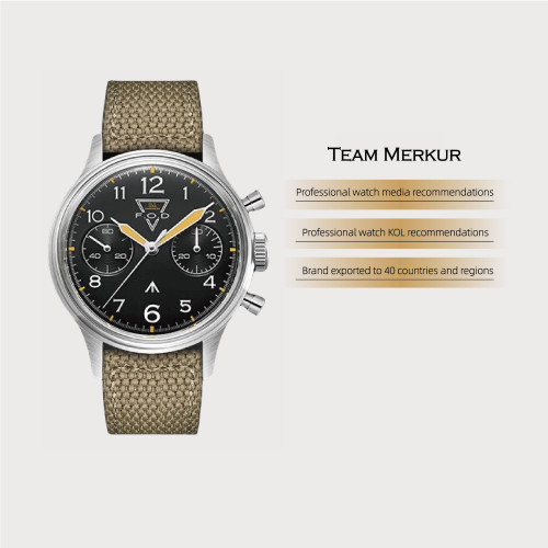 New FOD Fliger PILOT Mechanical Chronograph Men‘s Watch Aviation Watch Complicated Men's Luxury Dress handwind Watch