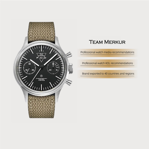 New FOD Type A Fliger PILOT Mechanical Chronograph Men‘s Watch Aviation Watch Complicated Men's Luxury Dress handwind Watch