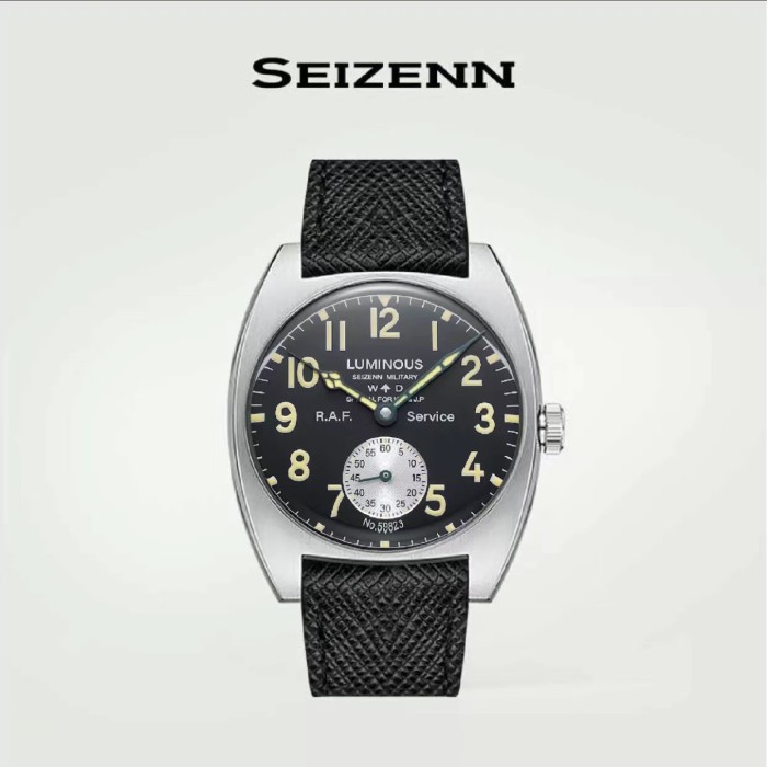 New Seizenn W10 WW2  retro Luminous casual manual mechanical watch steel Military watch Vintage Turtle case