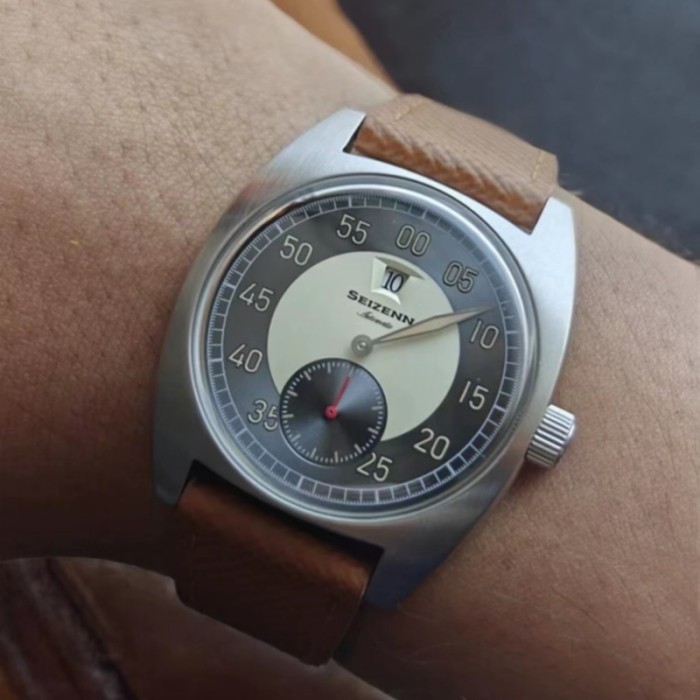 New Seizenn W10 WW2  retro Luminous casual manual mechanical watch steel Military watch Vintage Turtle case