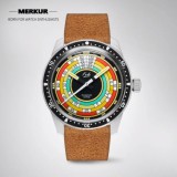 NEW FOD  w10 and dirty dozen Rainbow Skin Diver Watch 50M Handwinding Mens mechanical watch