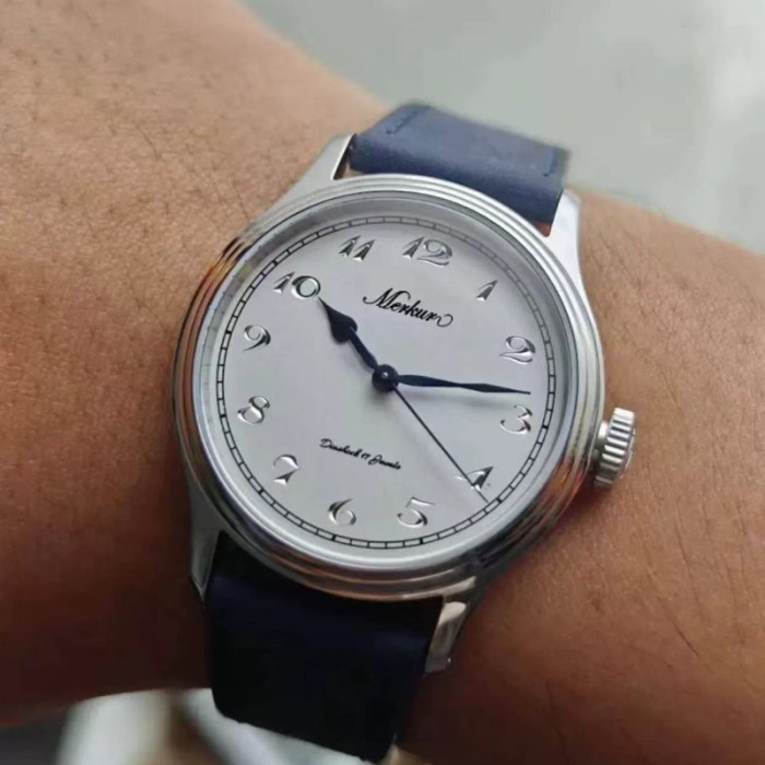 NEW MERKUR Manual automatic mechanical watch for men's sapphire waterproof limited edition when the TV jumps