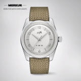 New MERKUR Cross Line Gold and Rose DIal 50m Mechanical Mens handwind Watch