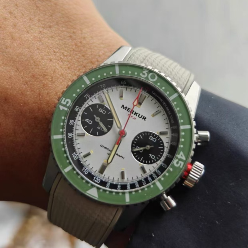 New MERKUR Skull Chronograph New MERKUR Sport Panda Chronograph