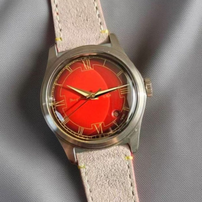 NEW MERKUR Year of Rabbit Limited 100  casual manual mechanical watch steel Military watch Vintage Date Window