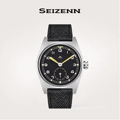 NEW Seizenn36MM vintage 6B case Military Dial retro Dirty Donzen Luminous casual manual mechanical watch steel Military watch Vintage