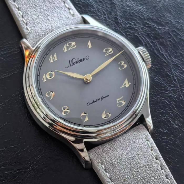 NEW MERKUR Manual automatic mechanical watch for men's sapphire waterproof limited edition when the TV jumps