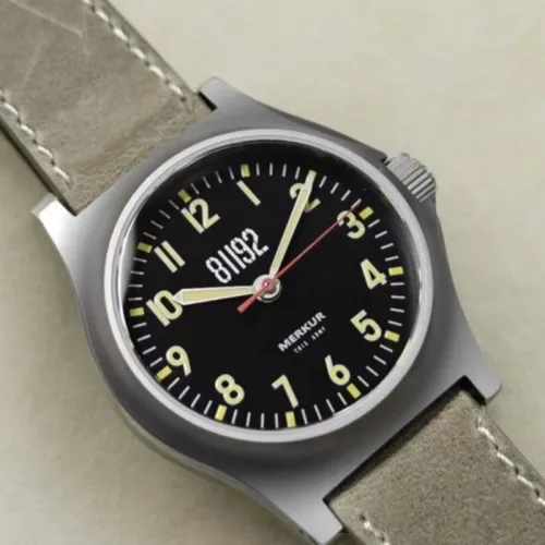 New Merkur Hardman Waterproof Night Light 24-hour Watch Mechanical Watch