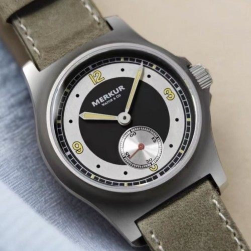 New Merkur Hardman Waterproof Night Light 24-hour Watch Mechanical Watch