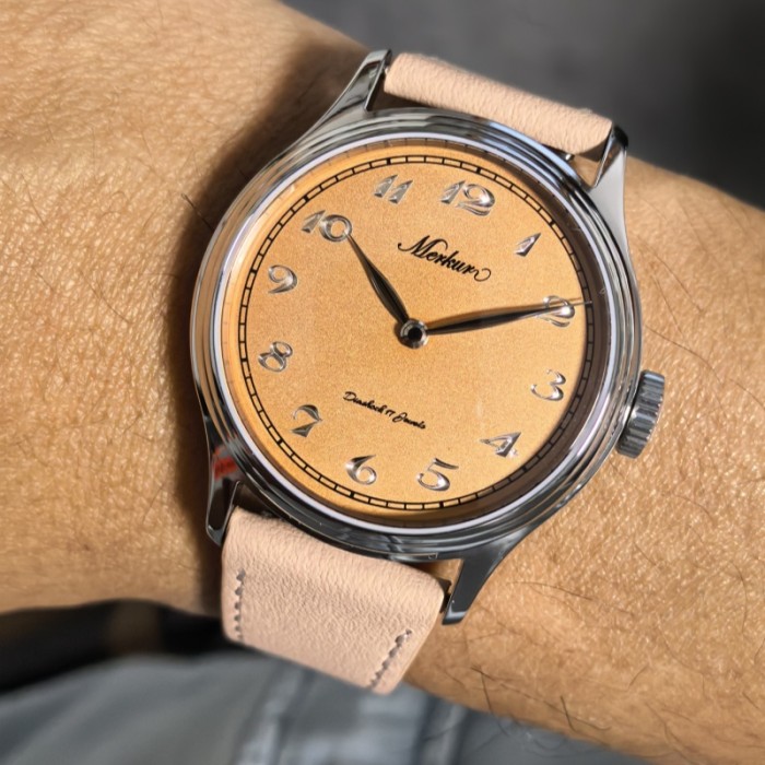 NEW MERKUR Manual automatic mechanical watch for men's sapphire waterproof limited edition when the TV jumps