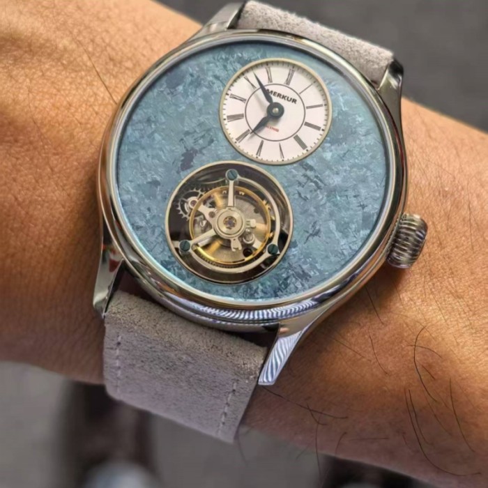 The NEW Merkur Light luxury business commuting tourbillon watch, manual mechanical men's watch
