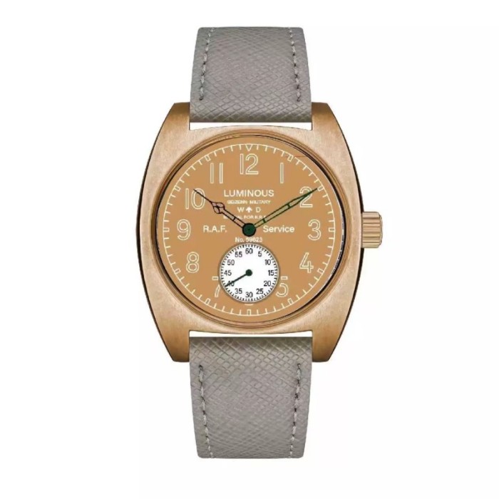 Bronze W10 Retro Night Light WWII Mechanical Watch Men's Watch