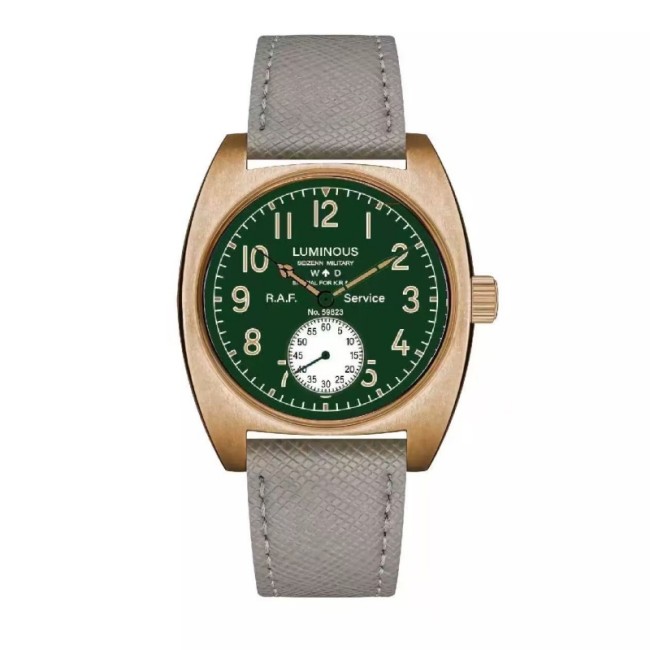 Bronze W10 Retro Night Light WWII Mechanical Watch Men's Watch