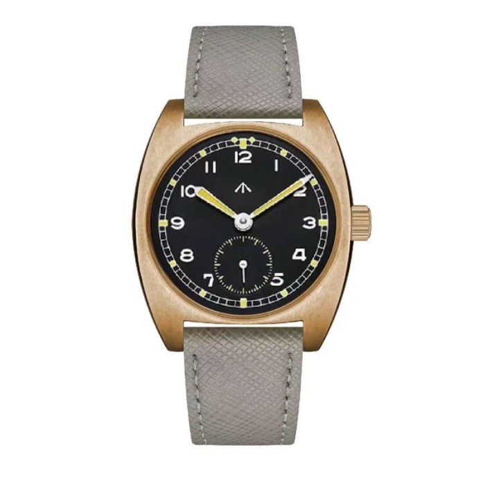Bronze W10 Retro Night Light WWII Mechanical Watch Men's Watch