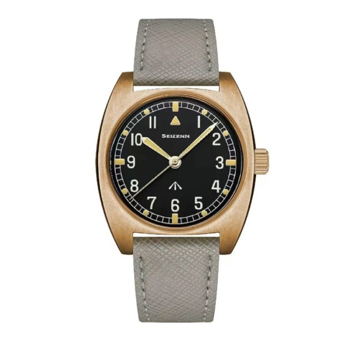 Bronze W10 Retro Night Light WWII Mechanical Watch Men's Watch
