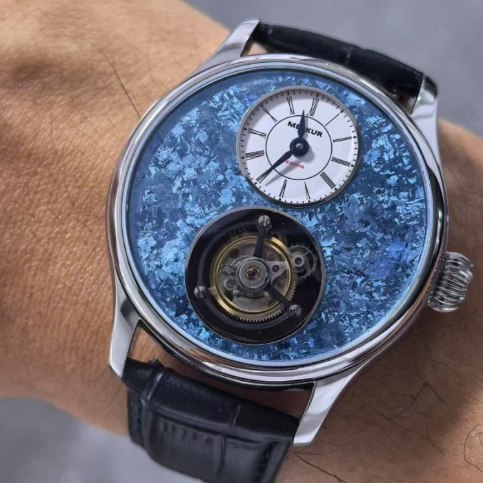The NEW Merkur Light luxury business commuting tourbillon watch, manual mechanical men's watch