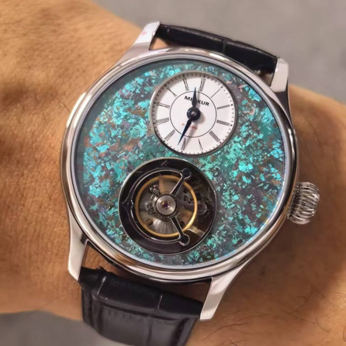 The NEW Merkur Light luxury business commuting tourbillon watch, manual mechanical men's watch