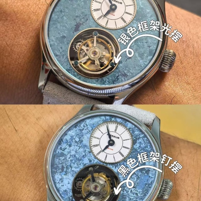 The NEW Merkur Light luxury business commuting tourbillon watch, manual mechanical men's watch
