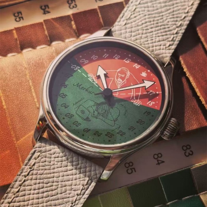 (Workplace Bull and Horse) Original 24-hour automatic mechanical watch men's sapphire all steel night light