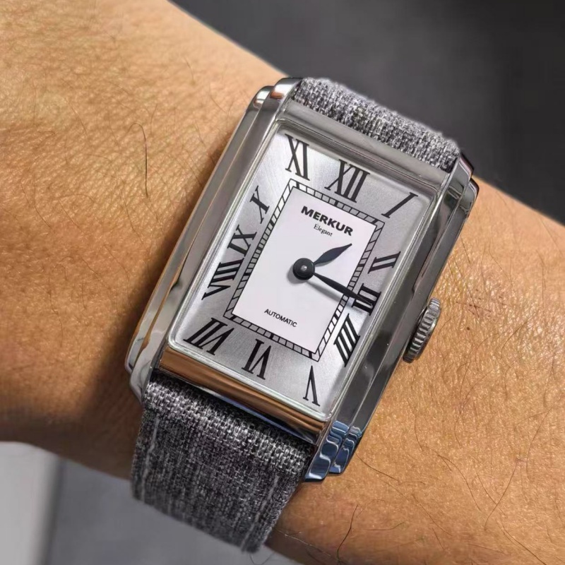 Square watch sapphire formal automatic mechanical movement