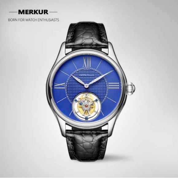 New Modern Style Flying Tourbillon PIERRE PAULIN Genuine Mechanical Dress Luxury Mens Watch Seagull Complicated Luxury