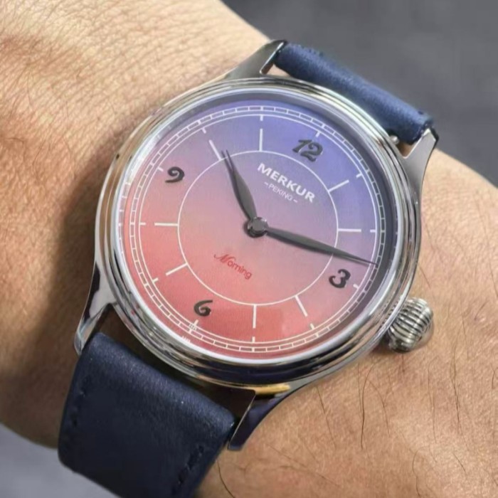 The NEW Merkur Good morning Beijing enamel manual mechanical watch sapphire