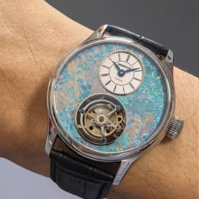 The NEW Merkur Light luxury business commuting tourbillon watch, manual mechanical men's watch