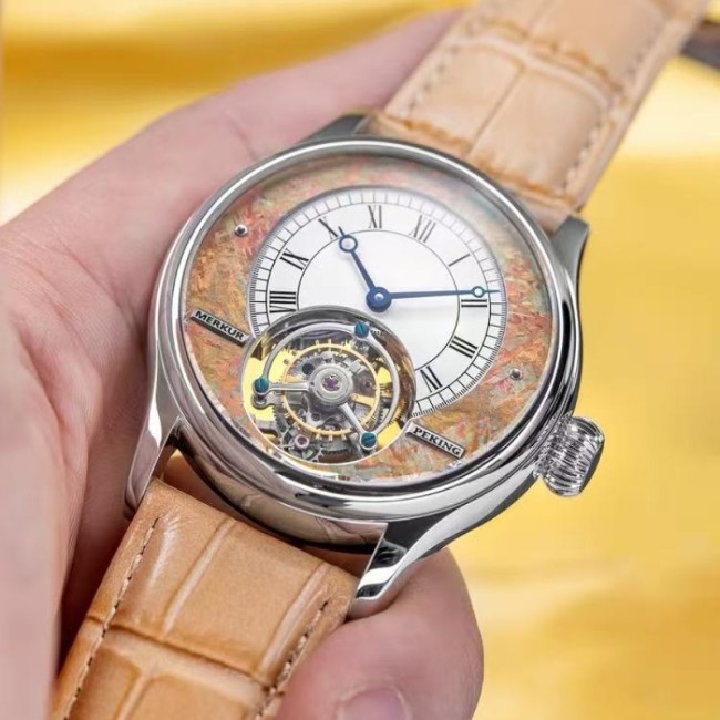 The NEW Merkur Light luxury business commuting tourbillon watch, manual mechanical men's watch