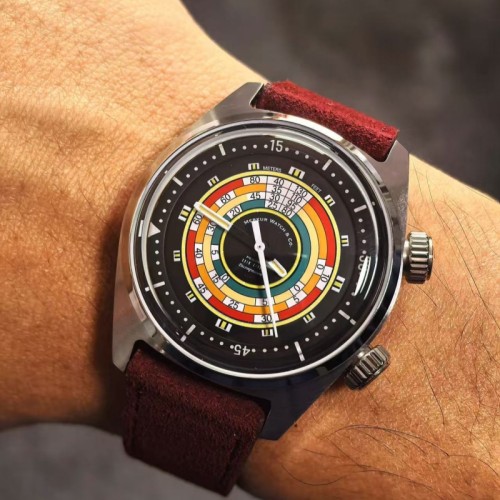 NEW Merkur Skin diver 100m water resist retro Luminous casual manual mechanical watch steel Military watch Vintage