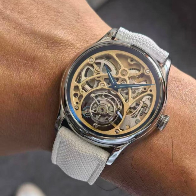 Fanzhi Skeleton Tourbillon Mechanical Watch for Men