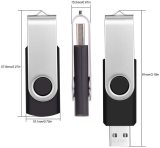Memory Stick 1GB Thumb Drive 10 Pack USB 2.0 Flash Drives - Portable Swivel 1 GB Pendrive Multipack Jump Drives Gift - Green Data Storage Pen Drive Zip Drive with Lanyards by FEBNISCTE